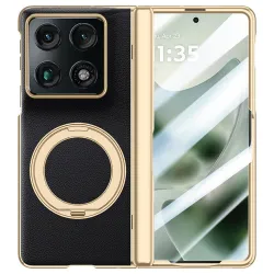 Coque Motorola Razr Fold REGALIA Effet Cuir Anneau Support