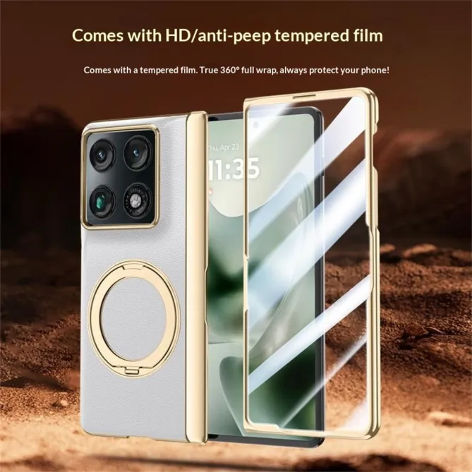 Coque Motorola Razr Fold REGALIA Effet Cuir Anneau Support