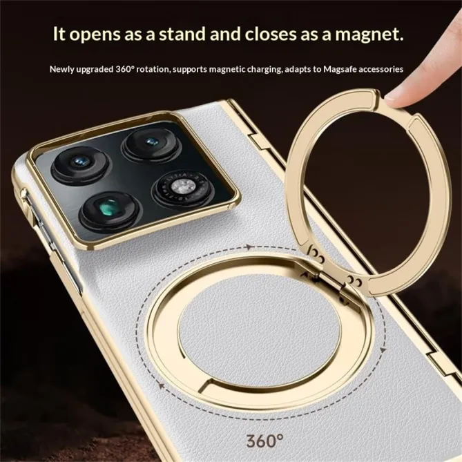 Coque Motorola Razr Fold REGALIA Effet Cuir Anneau Support