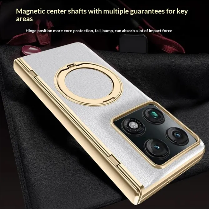 Coque Motorola Razr Fold REGALIA Effet Cuir Anneau Support