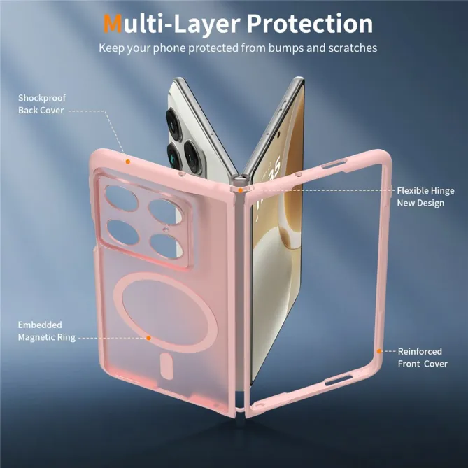 Coque Motorola Razr Fold Magnétique Dos Acrylique Mat