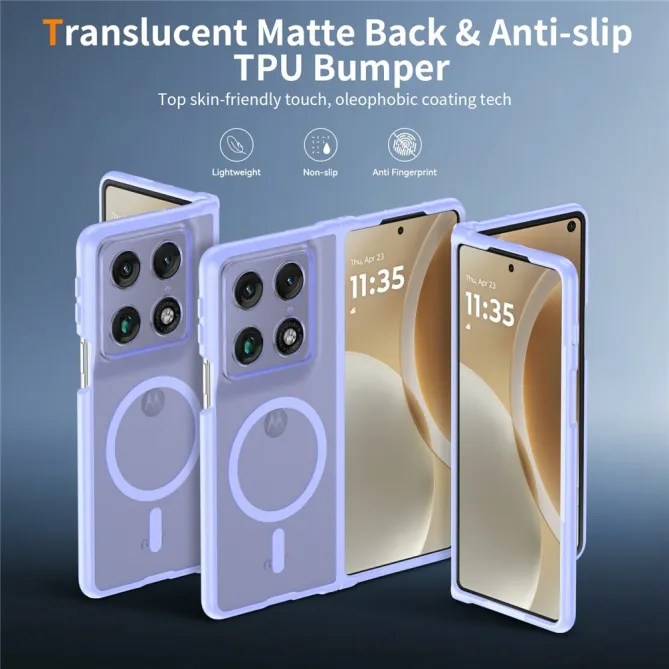 Coque Motorola Razr Fold Magnétique Dos Acrylique Mat