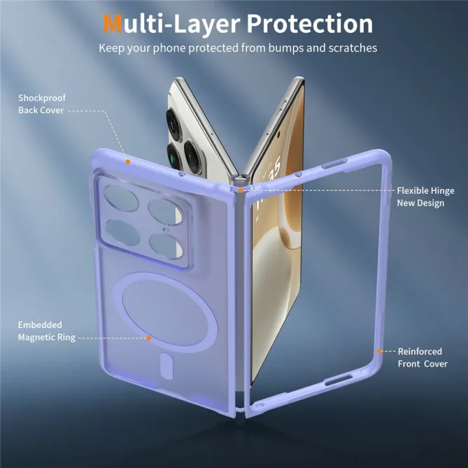 Coque Motorola Razr Fold Magnétique Dos Acrylique Mat