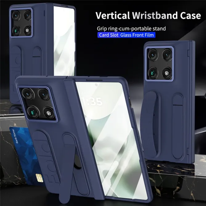 Coque Motorola Razr Fold Porte-Carte NFC et Sangle