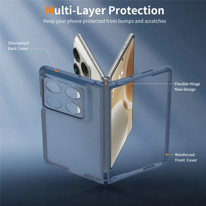 Coque Motorola Razr Fold Semi-Transparente Double Protection
