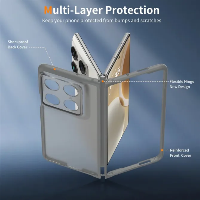 Coque Motorola Razr Fold Semi-Transparente Double Protection