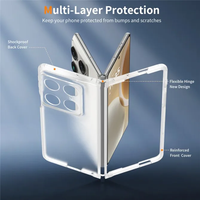 Coque Motorola Razr Fold Semi-Transparente Double Protection