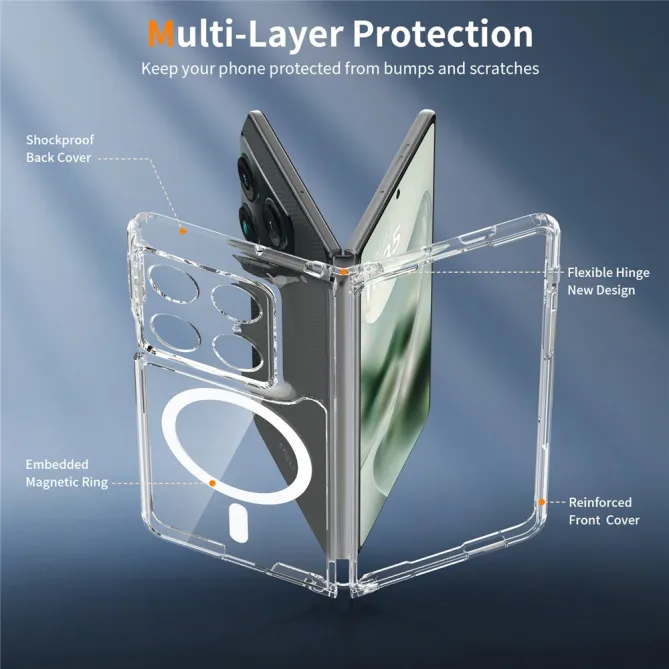 Coque Motorola Razr Fold Transparente Magnétique Renforcée