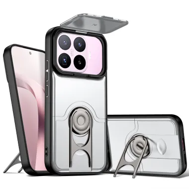Coque Xiaomi 17T Cache Caméra Coulissant et Anneau Rotatif