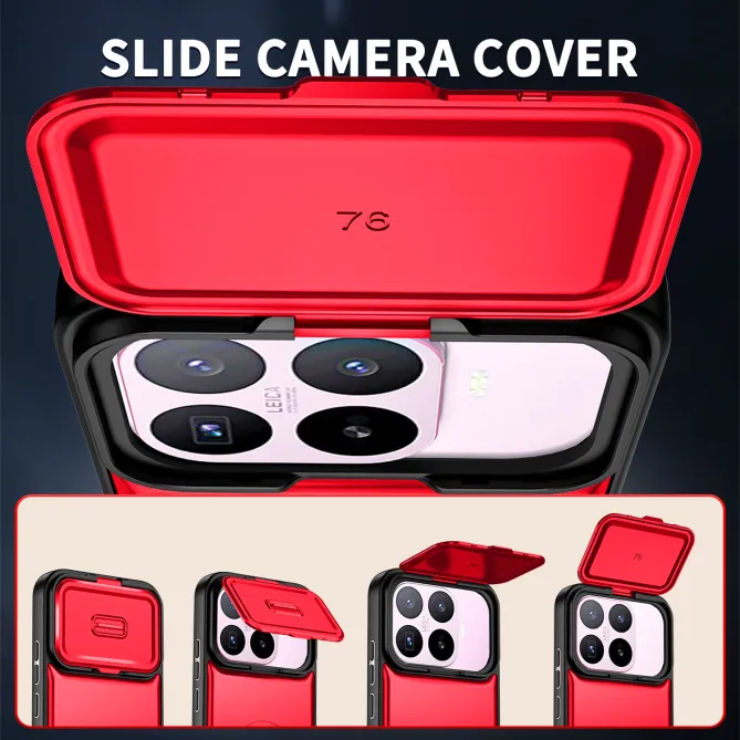 Coque Xiaomi 17T Cache Caméra Coulissant et Anneau Rotatif