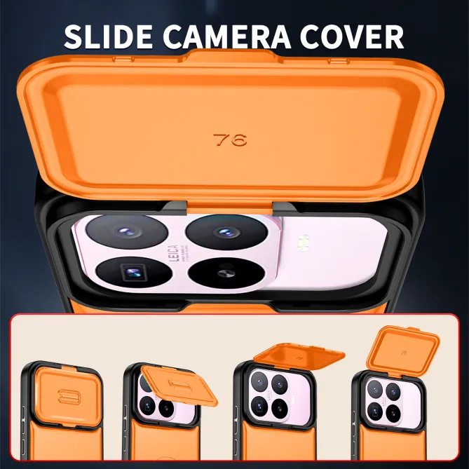 Coque Xiaomi 17T Cache Caméra Coulissant et Anneau Rotatif