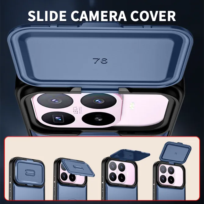 Coque Xiaomi 17T Cache Caméra Coulissant et Anneau Rotatif
