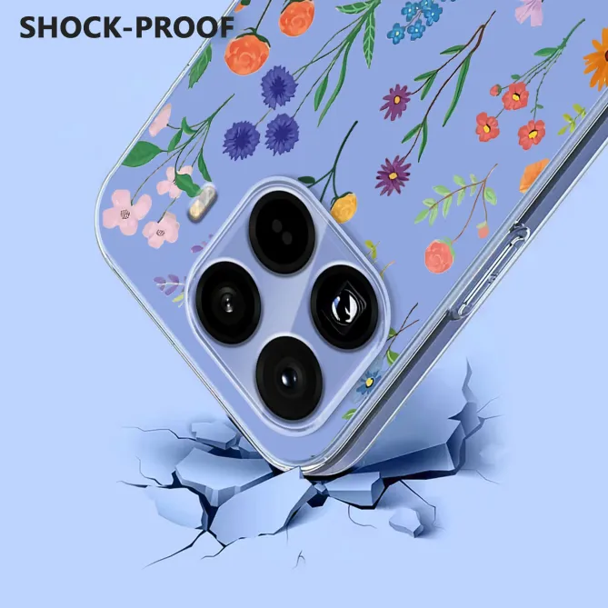 Coque Xiaomi 17T fleurs colorées multicolores