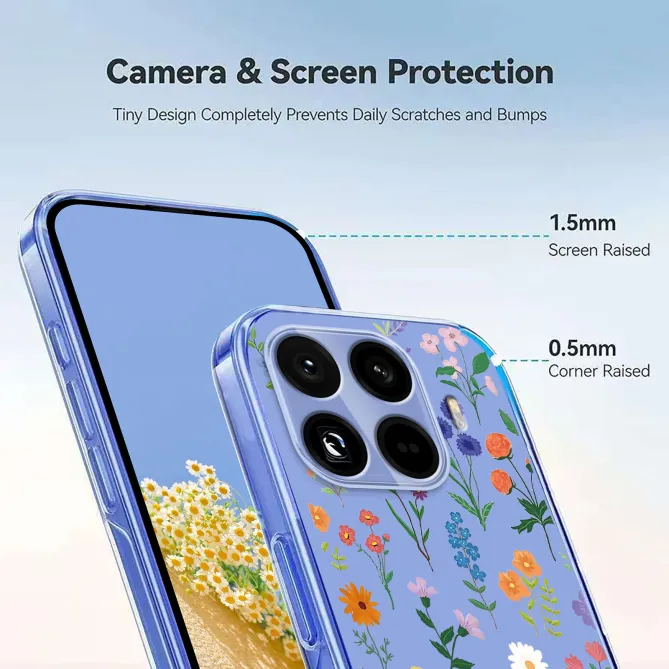 Coque Xiaomi 17T fleurs colorées multicolores