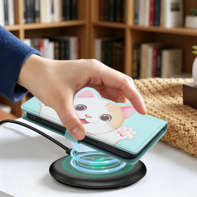 Housse POCO C81 Pro Chaton Espiègle Zippée