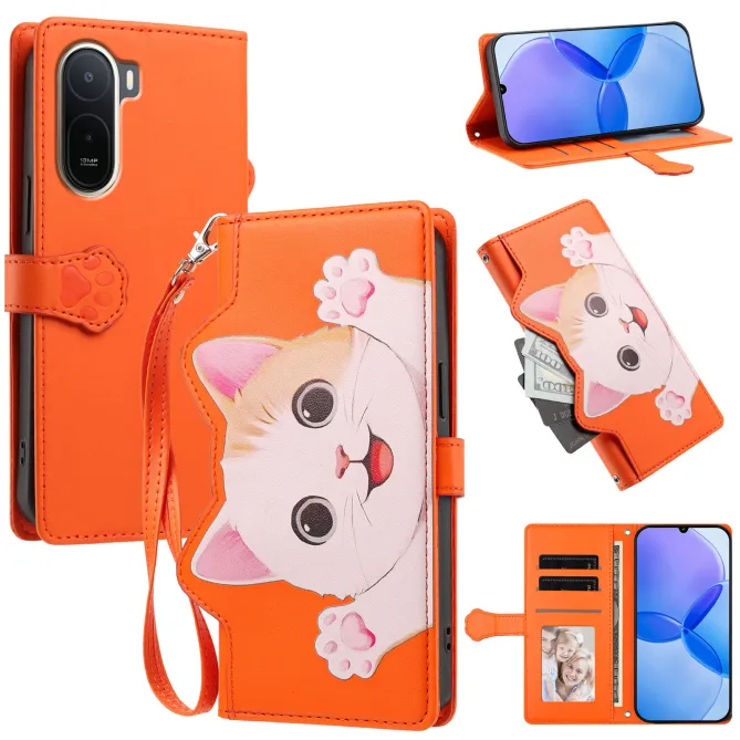 Housse POCO C81 Pro Chaton Espiègle Zippée