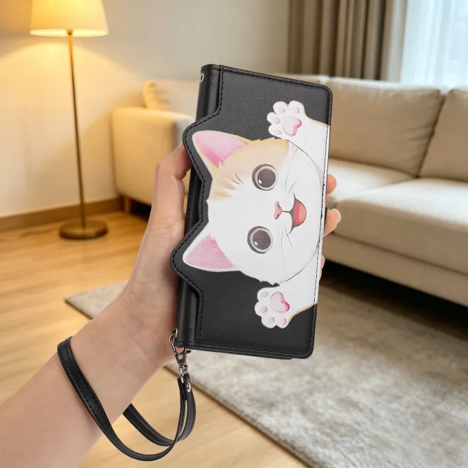 Housse POCO C81 Pro Chaton Espiègle Zippée