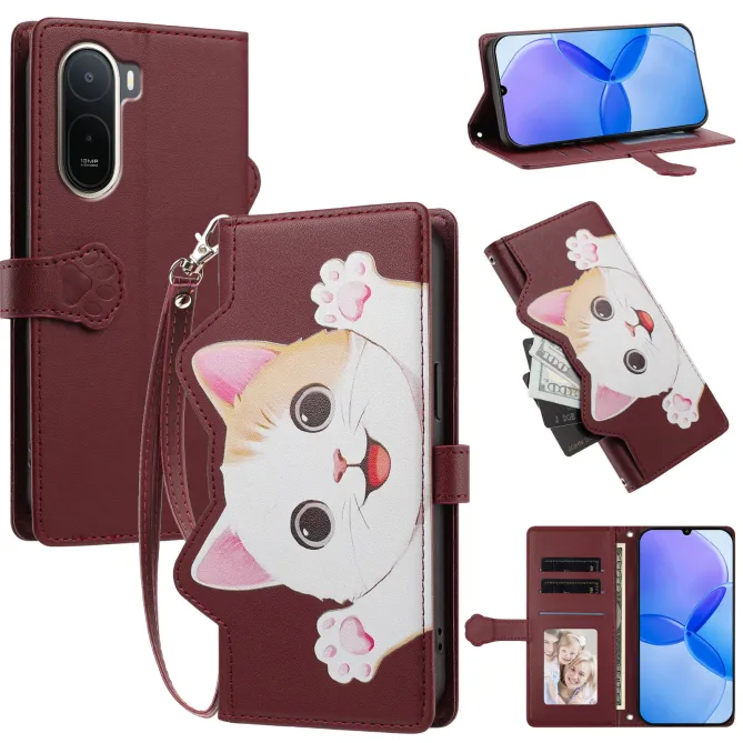 Housse POCO C81 Pro Chaton Espiègle Zippée
