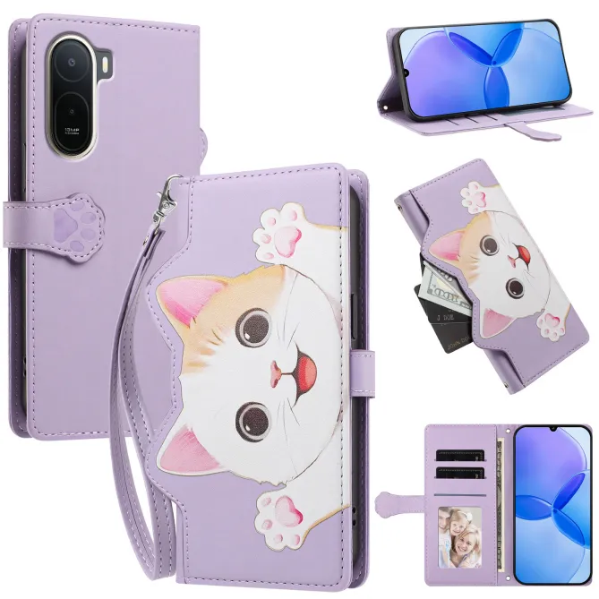 Housse POCO C81 Pro Chaton Espiègle Zippée