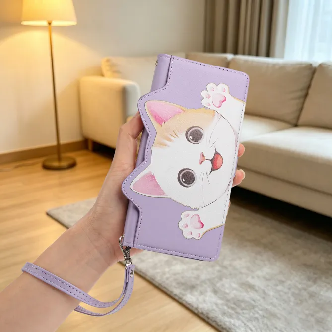 Housse POCO C81 Pro Chaton Espiègle Zippée