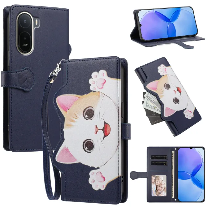 Housse POCO C81 Pro Chaton Espiègle Zippée