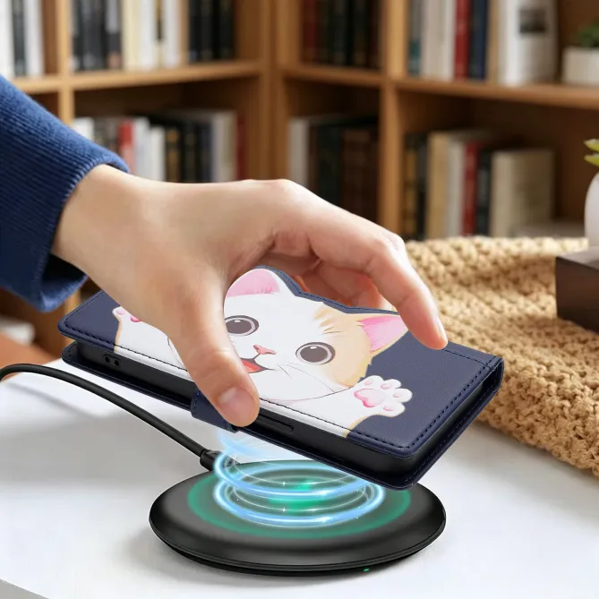Housse POCO C81 Pro Chaton Espiègle Zippée