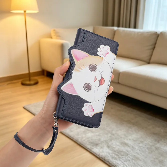 Housse POCO C81 Pro Chaton Espiègle Zippée