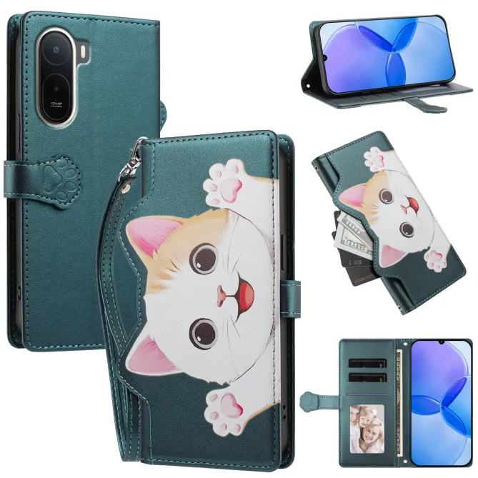 Housse POCO C81 Pro Chaton Espiègle Zippée