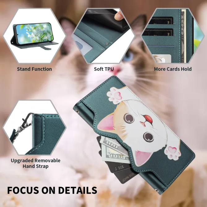 Housse POCO C81 Pro Chaton Espiègle Zippée