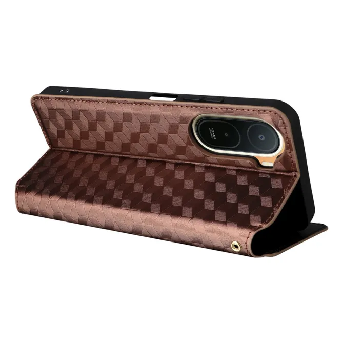 Housse Poco C81 Pro flip cover design géométrie