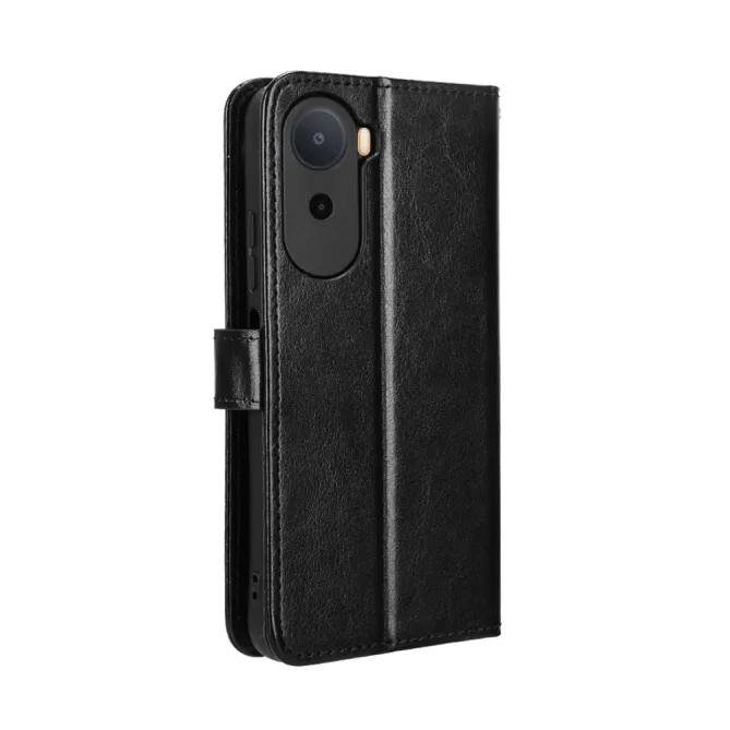 Housse Poco C81 Pro Portefeuille Effet Cuir Patiné