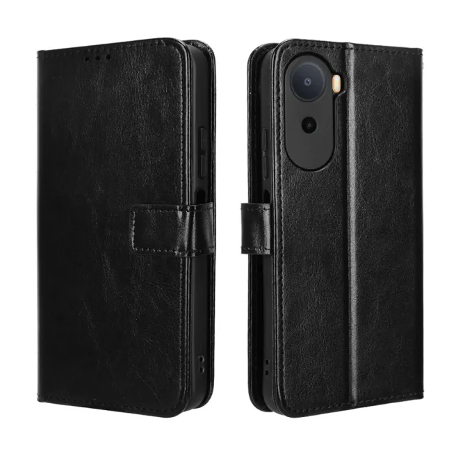 Housse Poco C81 Pro Portefeuille Effet Cuir Patiné