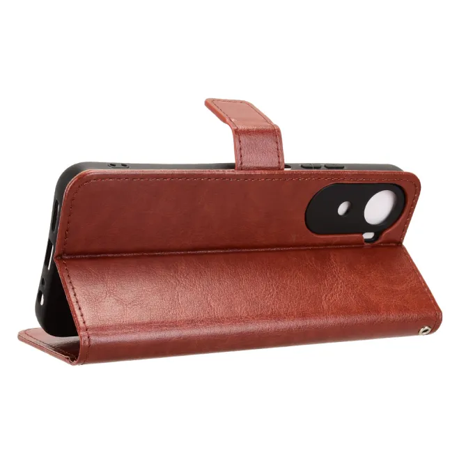 Housse Poco C81 Pro Portefeuille Effet Cuir Patiné