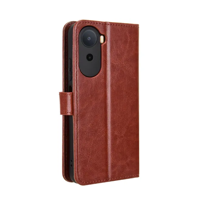 Housse Poco C81 Pro Portefeuille Effet Cuir Patiné