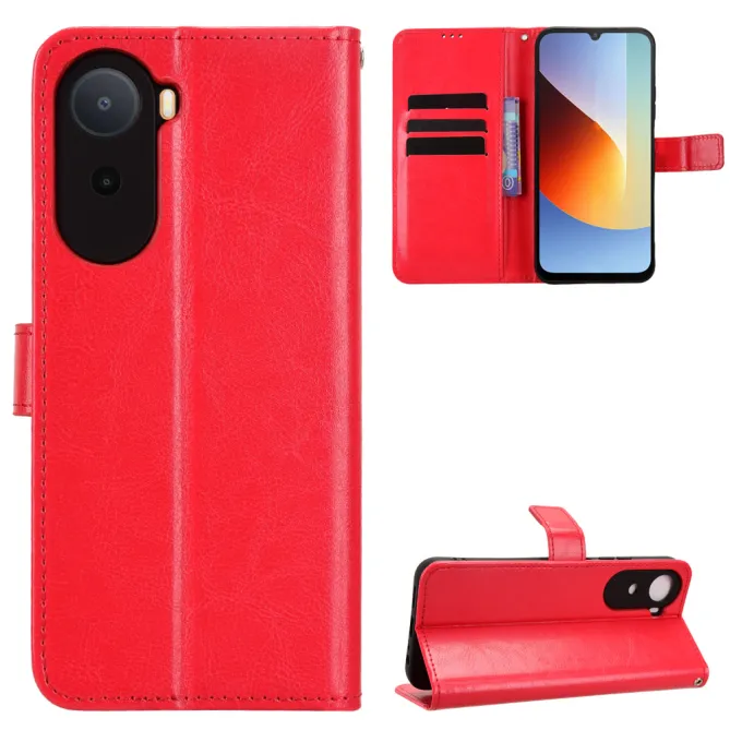 Housse Poco C81 Pro Portefeuille Effet Cuir Patiné