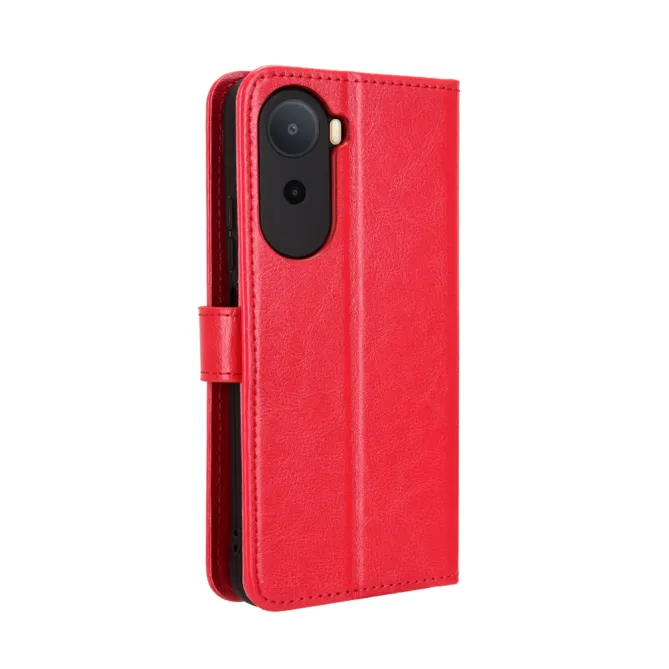 Housse Poco C81 Pro Portefeuille Effet Cuir Patiné