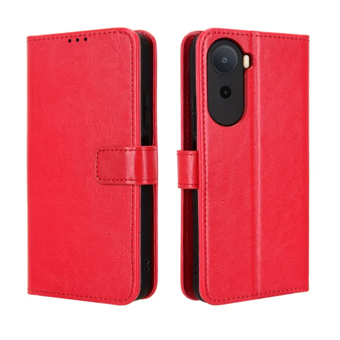 Housse Poco C81 Pro Portefeuille Effet Cuir Patiné