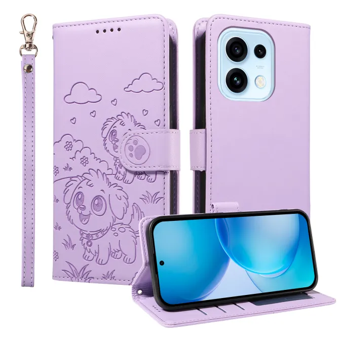 Etui Oppo Reno 16 Pro | Folio Chiens | Collection Animaux