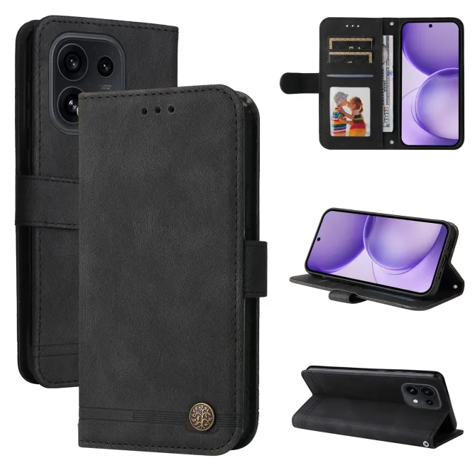Housse Oppo Reno 16 Simili Cuir Sangle Porte-Cartes