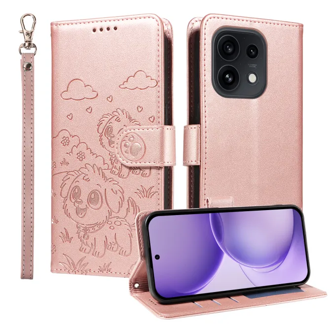 Etui Oppo Reno 16 | Folio Chiens | Collection Animaux
