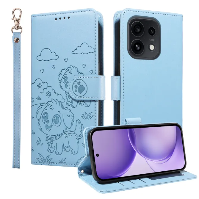 Etui Oppo Reno 16 | Folio Chiens | Collection Animaux