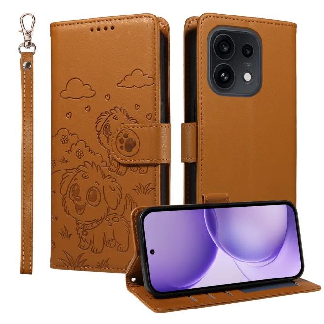 Etui Oppo Reno 16 | Folio Chiens | Collection Animaux