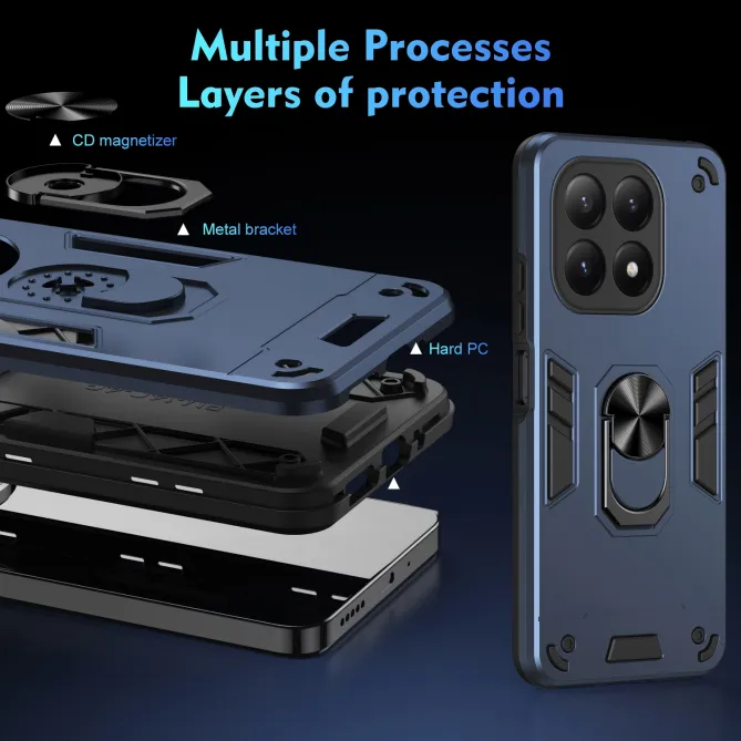 Coque Xiaomi 15T Ring Armor avec 2 Verres trempés