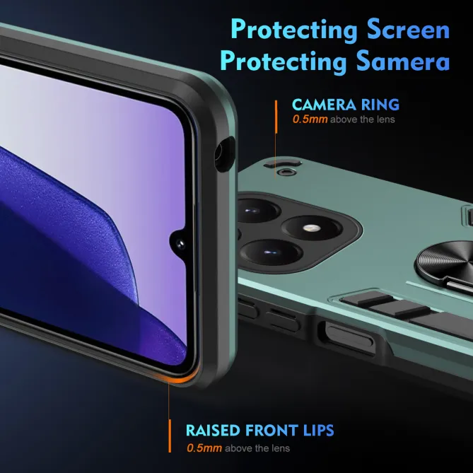 Coque Xiaomi 15T Ring Armor avec 2 Verres trempés