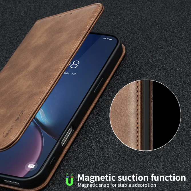 Housse Xiaomi 15T avec rabat Anti-RFID Grain Texturé