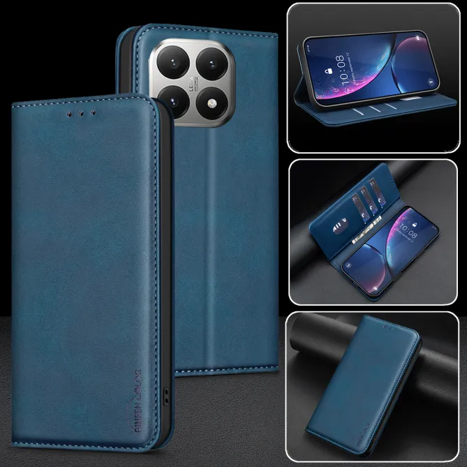 Housse Xiaomi 15T avec rabat Anti-RFID Grain Texturé