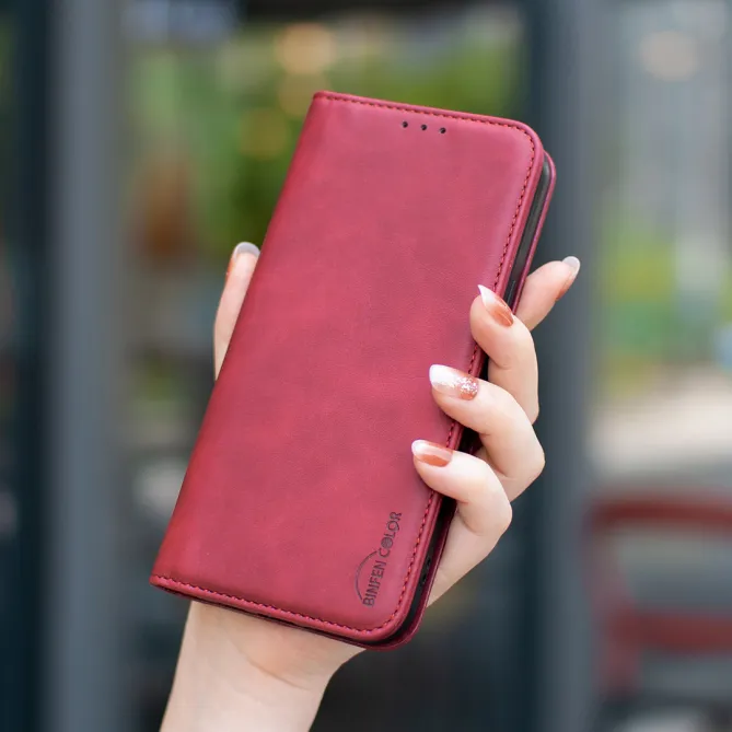 Housse Xiaomi 15T avec rabat Anti-RFID Grain Texturé