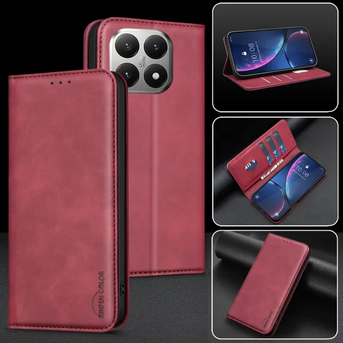 Housse Xiaomi 15T avec rabat Anti-RFID Grain Texturé
