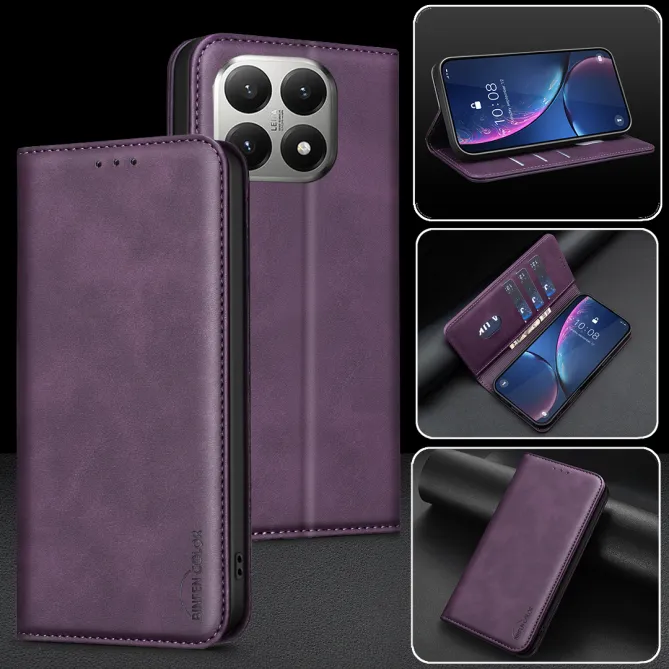 Housse Xiaomi 15T avec rabat Anti-RFID Grain Texturé
