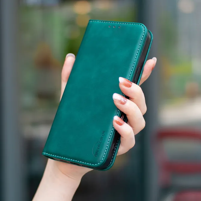 Housse Xiaomi 15T avec rabat Anti-RFID Grain Texturé